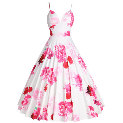 

Rose Flower Midi Cami Dress