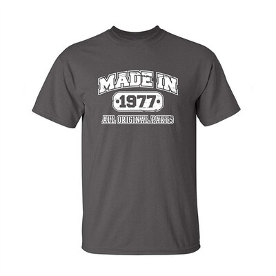 

40th Birthday Made in 1977 Mens Novelty Gift Idea Mens Funny T Shirt