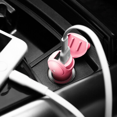 

BSQC - 01 Adorkable Fast Car Charger Double USB Output 5V 3A Fireproof ABS Car Charger