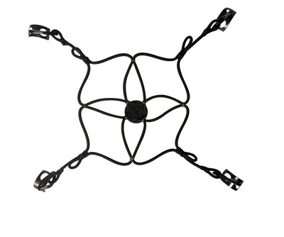 

Jieming Hot-Selling Elastic Rope Knapsack Net Bag Net PackNet Elastic Net 4 PackTachs & 4 Aluminum Carabiners included Army Green