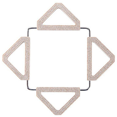 

UpperX Adjustable Foldable Trivets Heat Resistant Non-Slip Pads for Hot Dishes or Dining Table Pot Beige Square