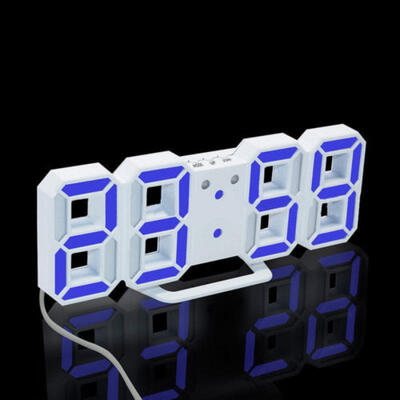 

Large Modern Design Digital Led Wall Clock Watches 24 or 12-Hour Display