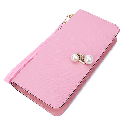 

Scarecrow (MEXICAN) Women's leather wallet Europe and the United States leisure practical multi-functional handbag multi-card hand bag MYH40144L-01 pink