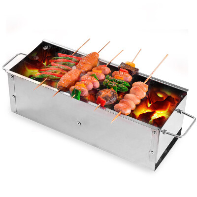 

Klein outdoor grill barbecue grill thickened carbon oven charcoal portable folding barbecue grill KZN1001 medium