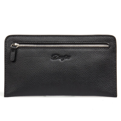 

DANJUE (DANJUE) the first layer of cowboy business casual fashion thin section men trendy long handbag 8096 black