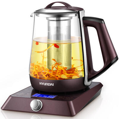 

Hyundai (HYUNDAI) health pot pots pot multi-function glass electric kettle BD-YS1802 black gold