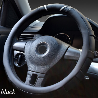 

Car interior protection accessory Car Steering Wheel Cover Comfort Antiskid Micro Fiber Leather fashion 363840cm for most cars