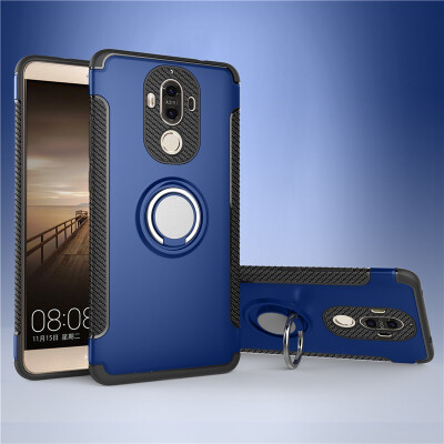 

Fivice Huawei Mate 9 case PC metal ring shell magnetic car bracket TPU phone case