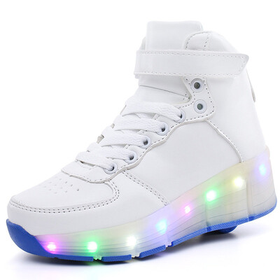 

wheels shoes roller shates shoes glowing sneaker kid boy girl invisible automatic pulley single wheels light up high heel shoes