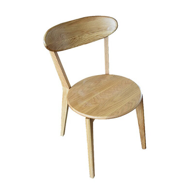 

Modern natural style soild wood dining chair with back