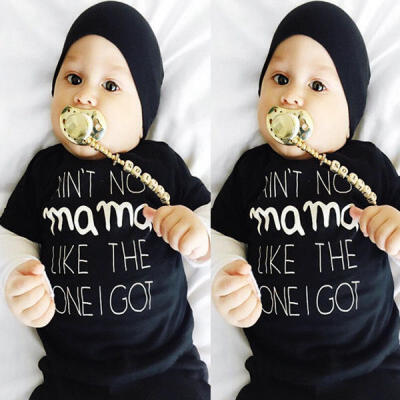 

0-24M Newborn Toddler Infant Baby Boys Girls Clothes Casual T-shirt Tops Outfits
