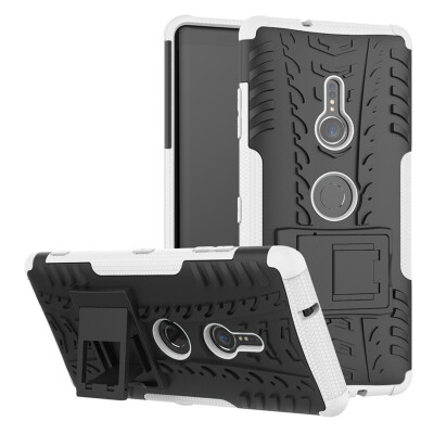 

Fecoprior Case for Sony Xperia XZ3 XZ 3 Back Cover Stand Silicon TPU PC Armor Heavy Rugged Phone Celulars Fundas Coque