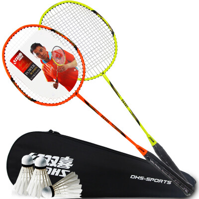 

Double Happiness DHS Badminton Racquet Pair Getting Started Training One Badminton racket E-EG301 Free Badminton