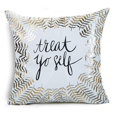 

KING&QUEEN Bronzing Cushion Cover LOVE Kiss Cotton Polyester Geometric Printed Lips Home Decorative Pillow Cover Pillowcase