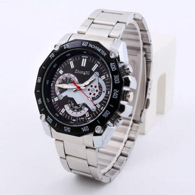 

Men Stainless Steel Quartz Analog Wrist Watch Sport Watches Gifts Luxury