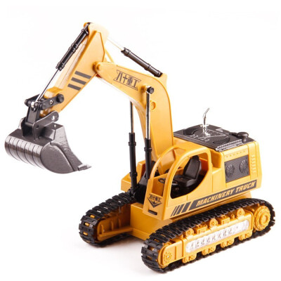 

80 heavy industrial remote-control engineering vehicle toy digger remote control wutong alloy engineering vehicle model 91116