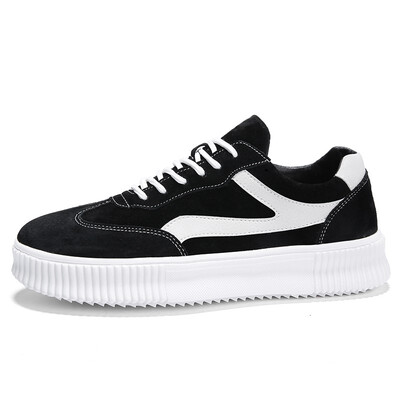 

Autumn new mens shoes Korean youth trend thick-soled platform shoes fashion Joker casual shoes increased board shoes