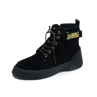 

Womens Boots Fashion Casual Boots High Cut Shoes For Woman Light Martin Boots Black Brown Size 35-39