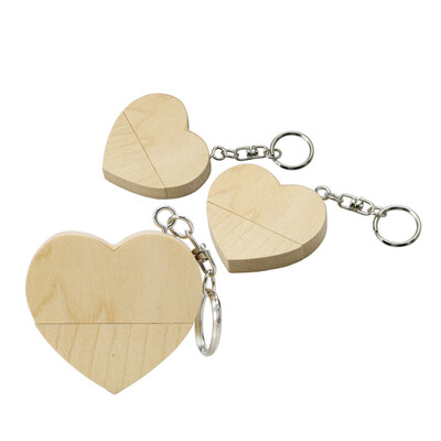 

4GB 8GB 16GB 32GB 64GB 128GB Wooden Heart Model USB Flash Drive U Disk Memory Stick USB Drive Pen Drive USB Stick USB Flash Disk