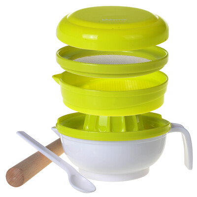 

Kissme baby food supplement grinder multi-purpose cooking bowl set of 7 green