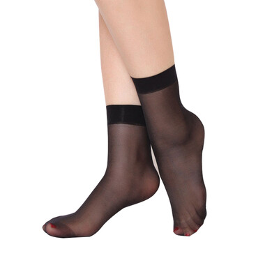 

Jingdong supermarket Langsha short silk socks on the socks crystal silk socks thin section Ms short stockings 20 pairs of 4 colors each 5 double