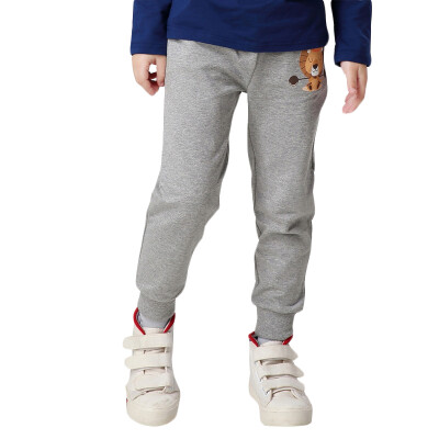 

Xin Song boys light gray leisure sports trousers spring and autumn basic sports trousers E041B140