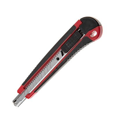 

W9608 utility knife small household 9mm coated non-slip wallpaper knife comes with 3 blades