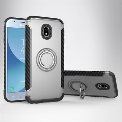 

Fivice Samsung Galaxy J3 2017 case PC metal ring shell magnetic car bracket TPU phone case