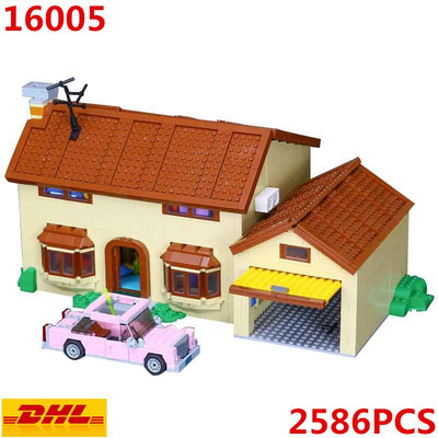 

New LEPIN 16005 the Simpsons House Model Building Block Bricks Compatible legoed 71006 Boy gift 2575Pcs