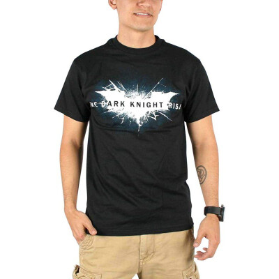 

Dark Knight Rises - Mens Shattered Logo T-Shirt in Black