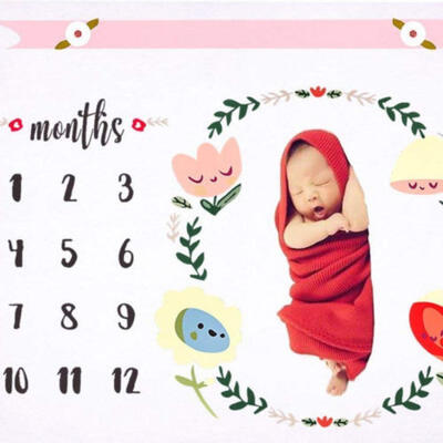 

Baby Photo Blanket Photography Prop Background Monthly Growth Shooting Cloth AU
