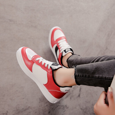 

Autumn wild Korean students fall flat shoes girls street shooting Korean junior high school students retro port wind