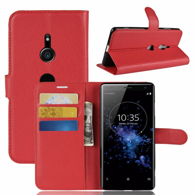 

for Sony Xperia XZ3 WIERSS Wallet Phone Case for Sony Xperia XZ3 Flip Leather Cover Case Etui Fundas Capa Coque