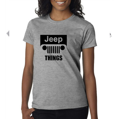 

740 - Womens T-Shirt Jeep Things Wrangler Grille