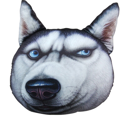 

Worry-free 3D Husky creative pillow pillow pillow graduation gift to send boys boys birthday gifts spoof Tanabata Valentines Day gift female to send boyfriend husband husband practical gifts