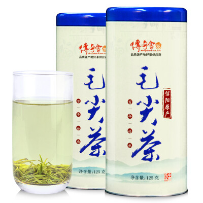 

Legendary tea green tea Xinyang original hair tip Ming tea canned 250g