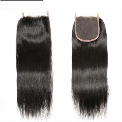 

Free Part Virgin Straight Lace Closure 4x4inch Unprocessed Human Hair Lace Closure