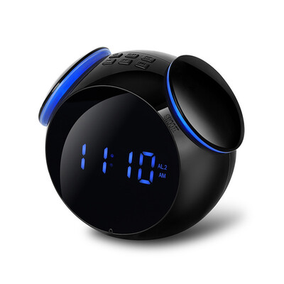 

Wireless Bluetooth Speaker Mini Digital Alarm Clock Creative Clock Outdoor Square Dance MP3 Smart Audio Subwoofer