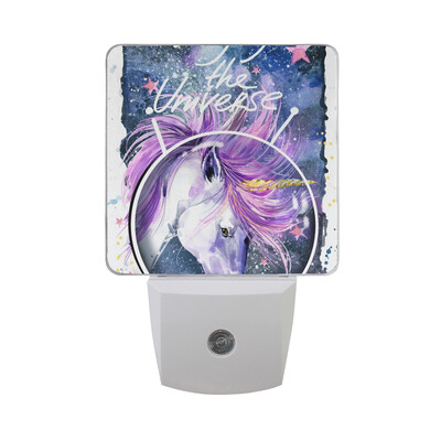 

ALAZA LED Night Light With Smart Dusk To Dawn SensorGray Wolf Plug In Night Light