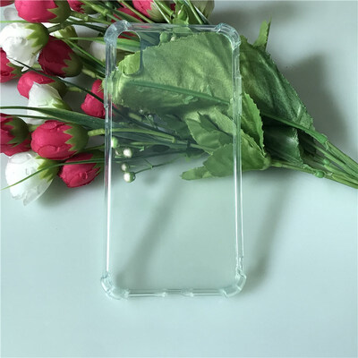 

Soft Silicone For iphone Xs XR max TPU Cover Anti-knock transparent Four Angle Prevention Phone Cases