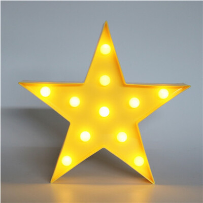 

Star Shaped LED Plastic Sign-lighted Marquee Decoration Light