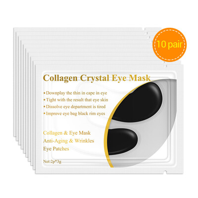 

LANBENA 10 Pair 20PCS Eye Gel Pads 24K Gold Collagen Eye Mask Under Eye Pads For Eyes Care Moisturizing & Removing Dark Circles