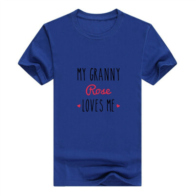 

Baby Gifts For All Personalized Grandma Gift My Granny Loves Me Toddler Juvy Man T-Shirt