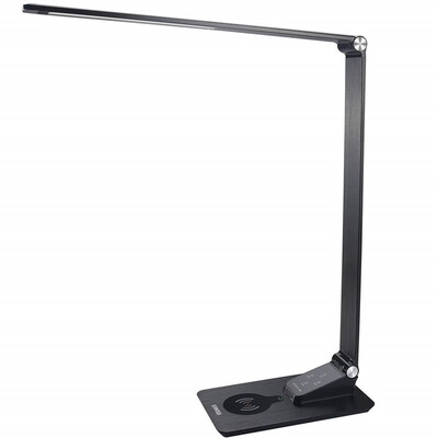 

Gerintech Desk Lamp with Wireless Charger USB Charging Port 5 Brightness Levels 3 Color Modes