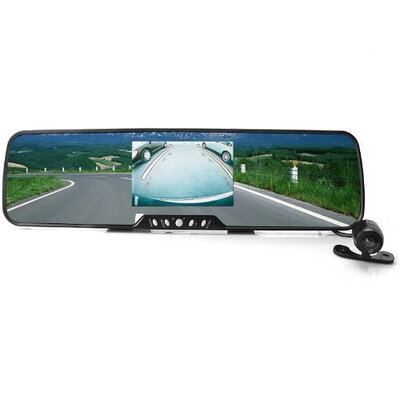 

Bluetooth Автомобильное зеркало заднего вида с беспроводной резервной камерой + 3.5''tft экран + беспроводные наушники + 2 динамика + 2 микрофонных + Fm