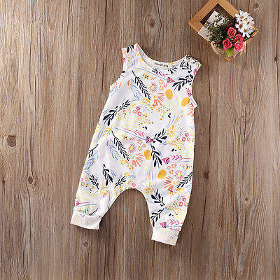 

Newborn Kids Baby Girl Infant Cotton Romper Jumpsuit Bodysuit Outfit Playsuit