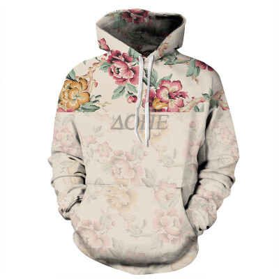 

QYDM090 Mens Hoodie 3D Printed Women Pullover Sweater