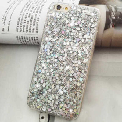 

USA Silicone Bling Glitter Shockproof Slim Case Cover For iPhone 6 6S 7 Plus