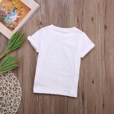 

Toddler Kid Baby Girl Summer Cotton Loose Tops T-shirt Casual Blouse Shirt Tee K