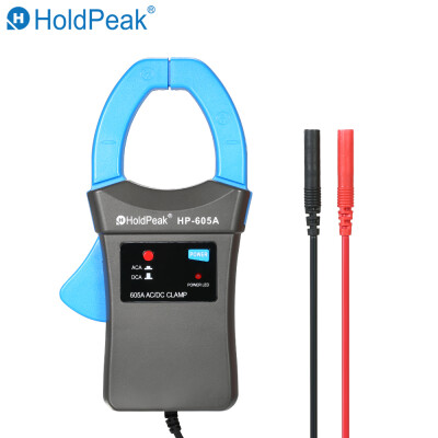 

HoldPeak 600A DCAC Current Clamp Adapter Clamp-On Adapter Meter with Test Probes